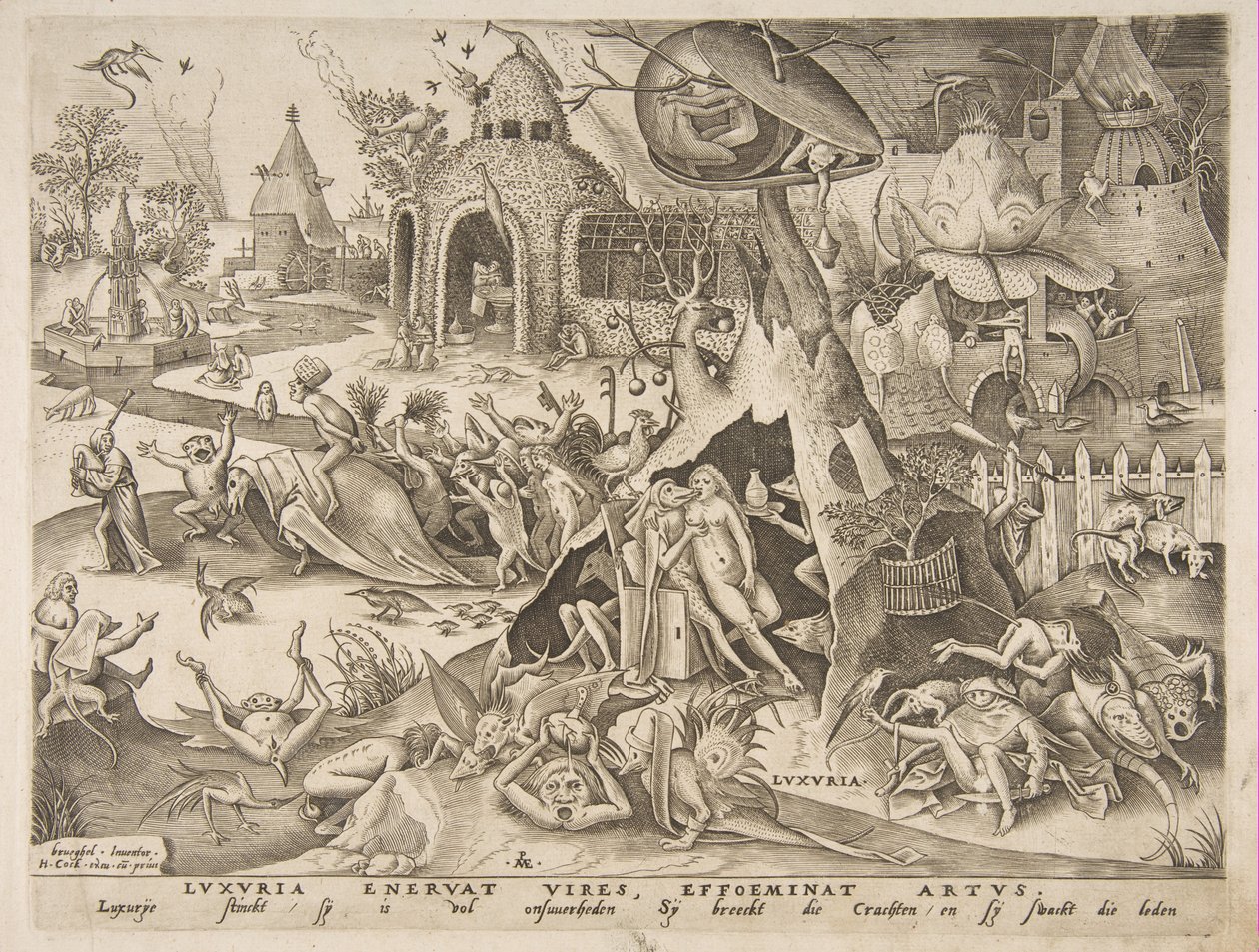 Lust Luxuria aus Die sieben Todsünden von Philip Galle
