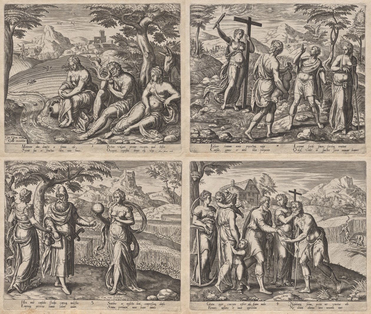 Gleichnis vom Sämann von Philip Galle