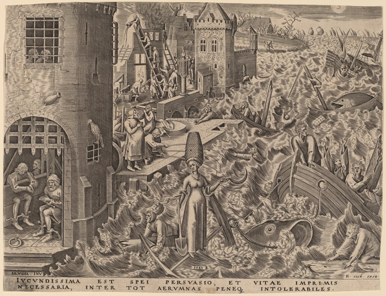 Hoffnung von Philip Galle after Pieter Bruegel the Elder