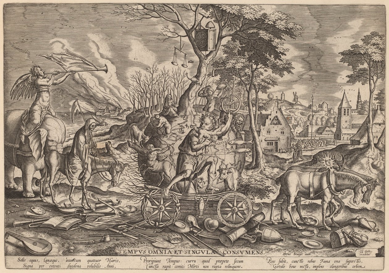Der Triumph der Zeit von Philip Galle after Pieter Bruegel the Elder