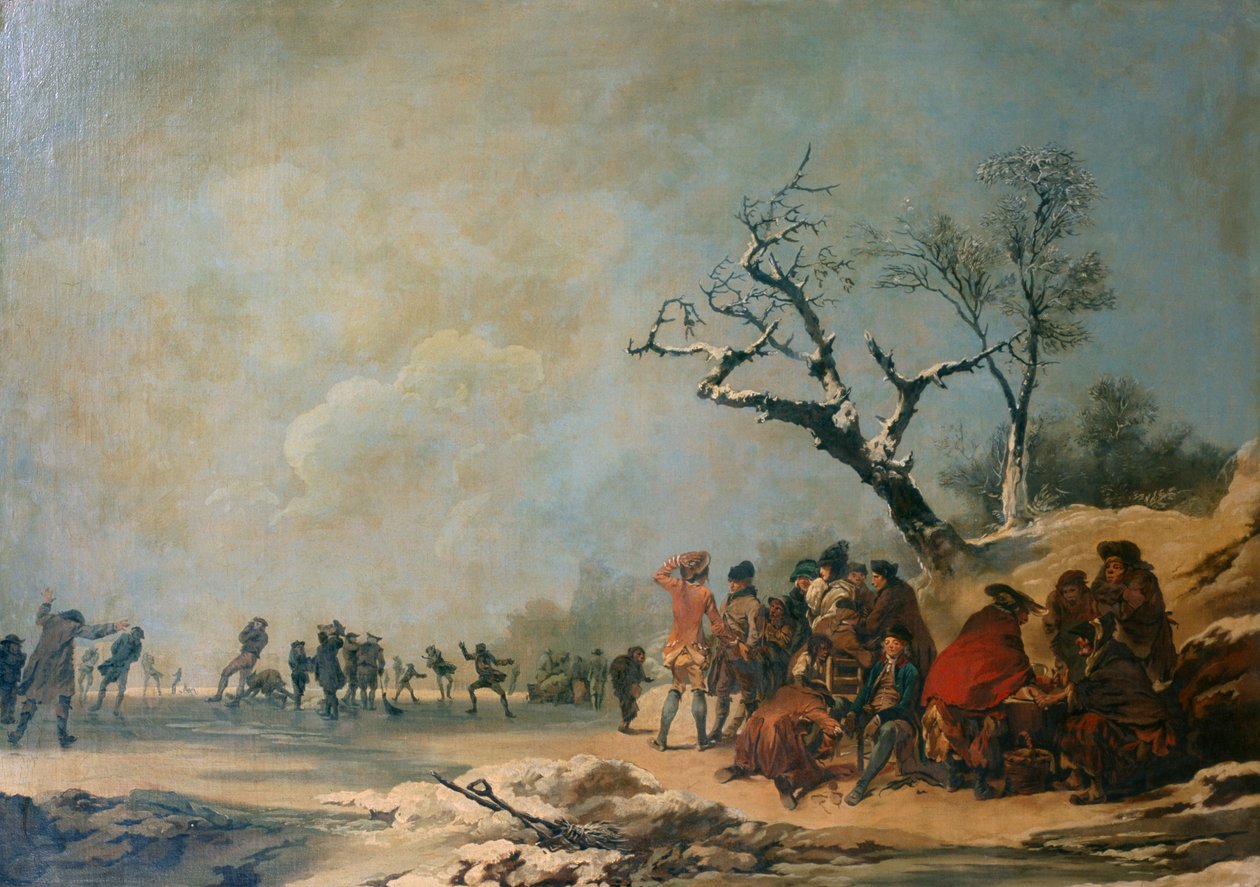 Die Schlittschuhläufer von Philip James de (1740-1812) Loutherbourg