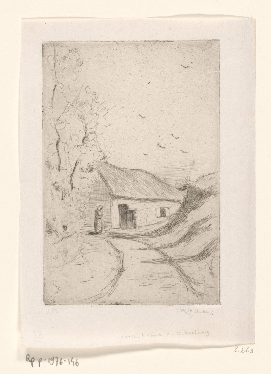 Haus an einem Landweg von Philip Zilcken (signed by artist)