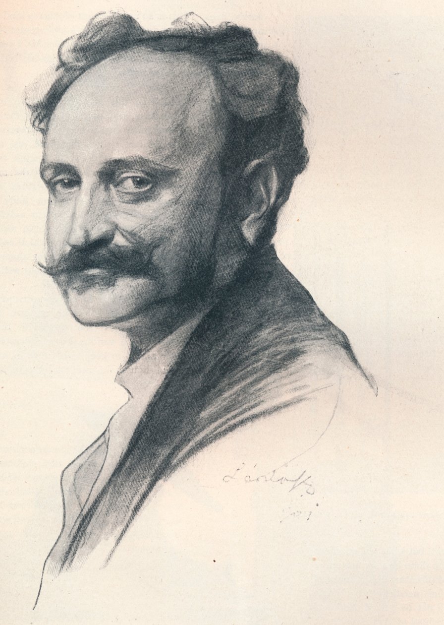 Skizzenporträt von Dr. Jules De Wlassics, ungarischer Bildungsminister, um 1901 von Philip de László