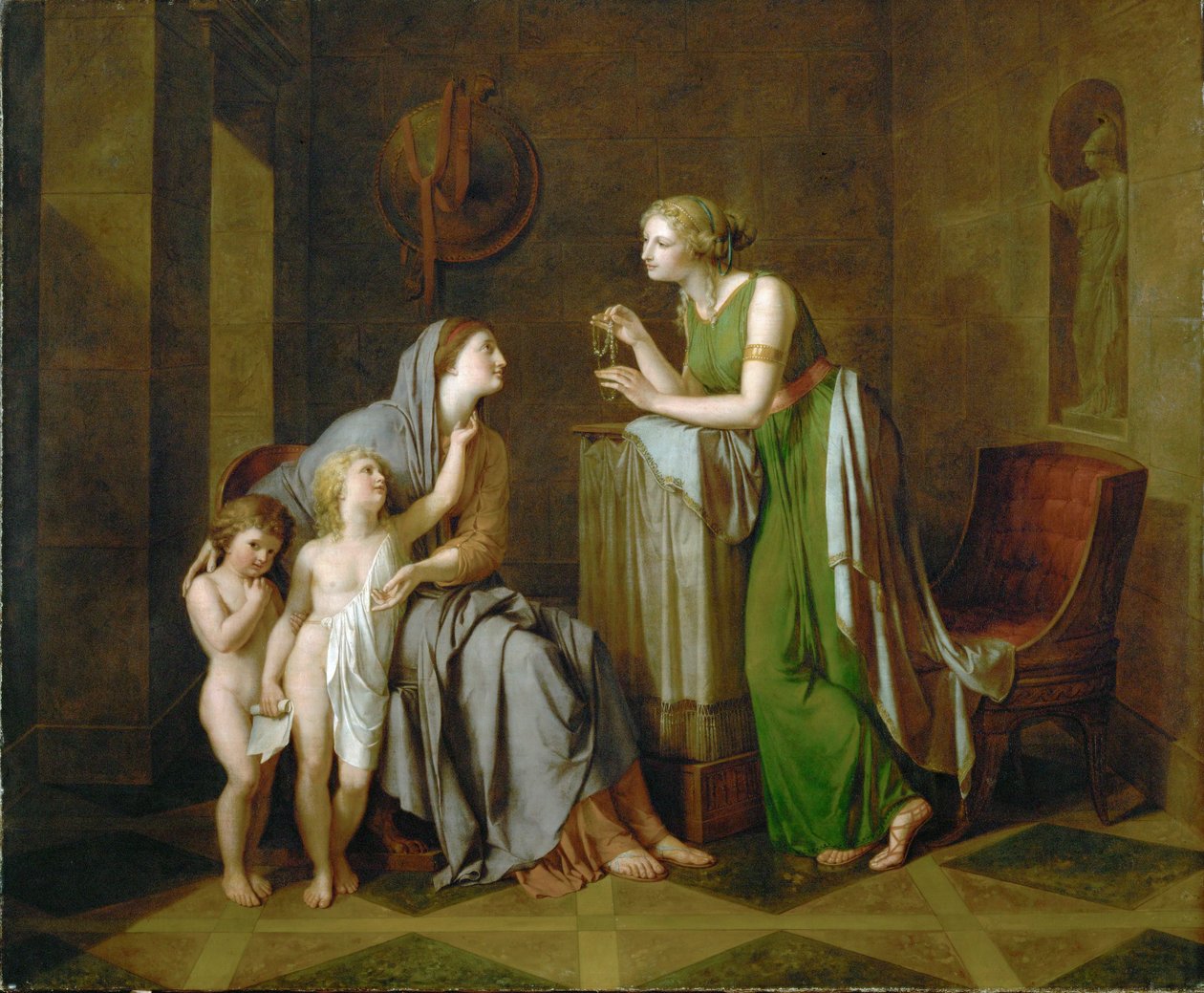 Cornelia, Mutter der Gracchi von Philipp Friedrich Hetsch