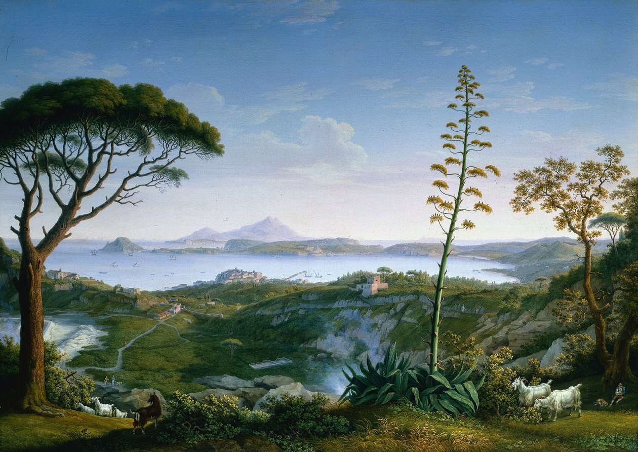 Blick auf den Golf von Pozzuoli von Solfatara von Philipp Hackert