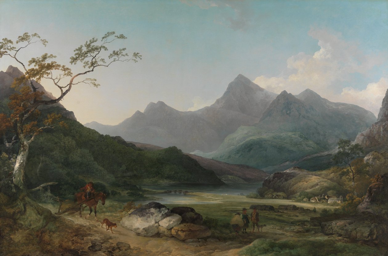 Snowdon von Capel Curig von Philippe-Jacques de Loutherbourg