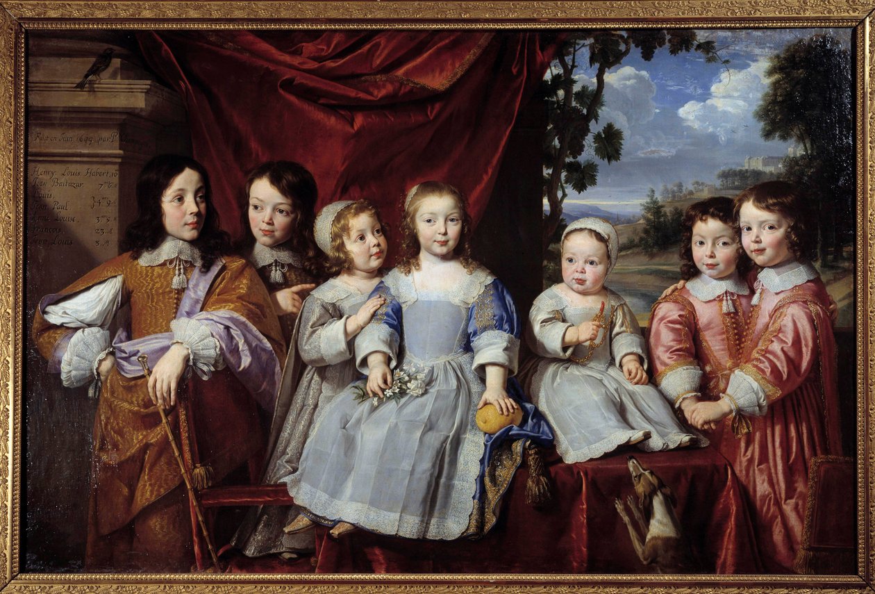 Die Kinder von Henri Louis Habert de Montmort von Philippe de Champaigne