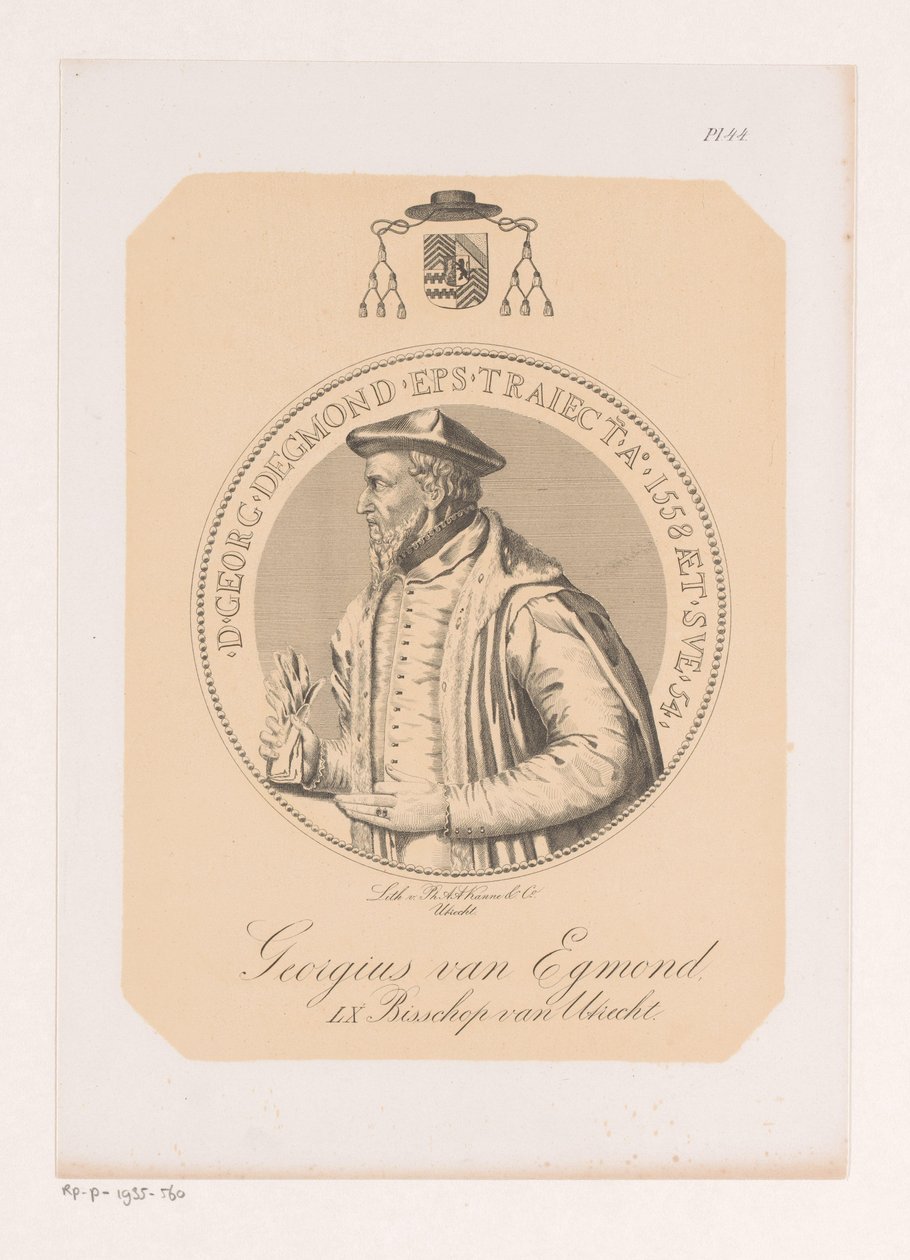 Porträt von George van Egmont von Philippus Anthonius Alexander Kanne (attributed to)