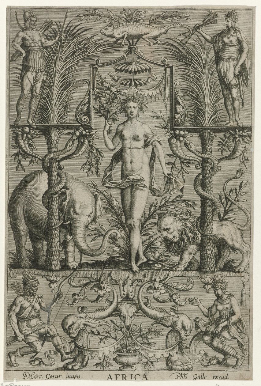 Afrika von Philips Galle (attributed to workshop of)