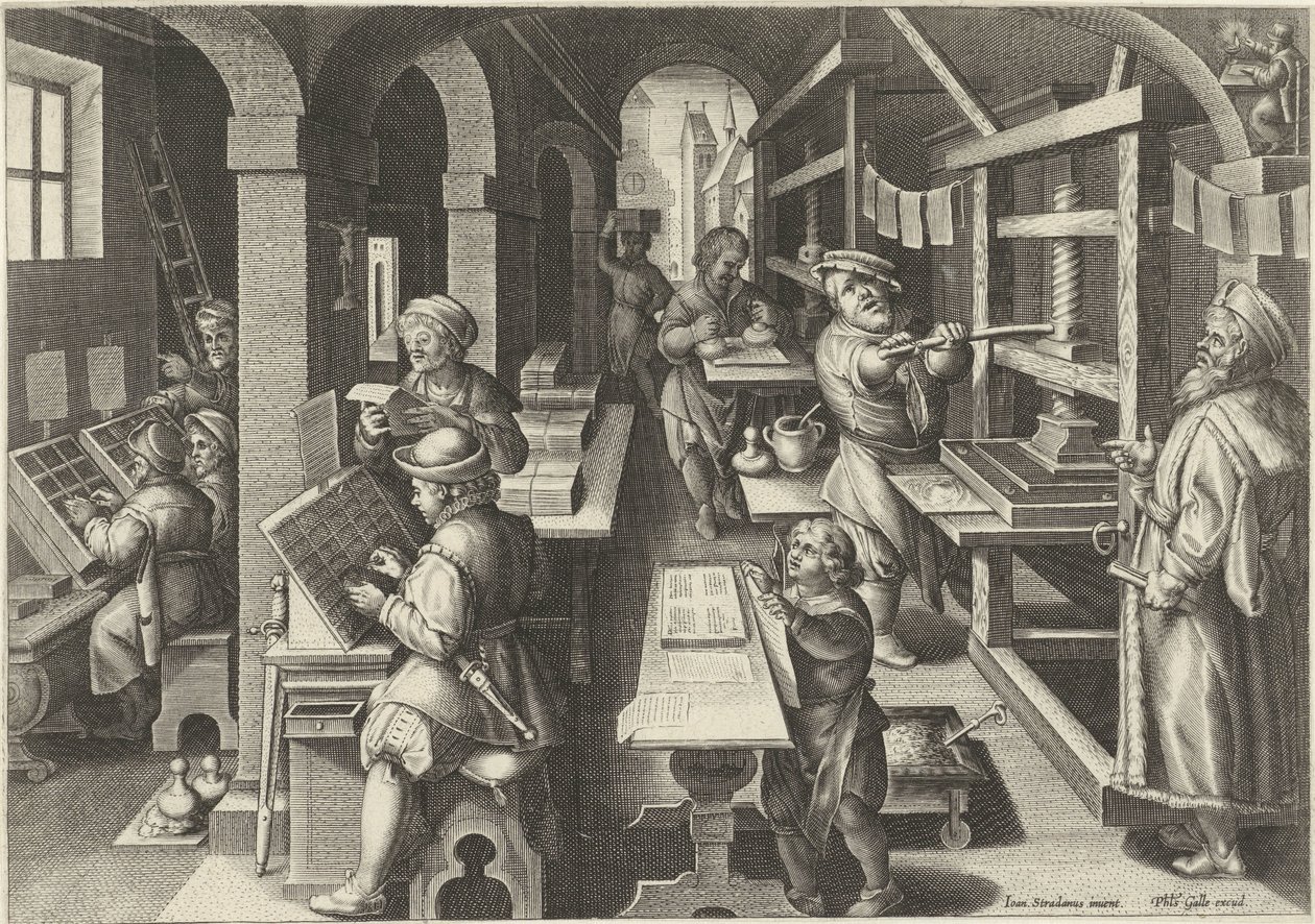 Buchdruckkunst von Philips Galle (attributed to workshop of)