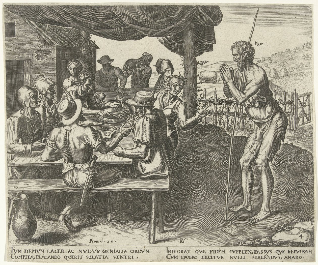 Der Faulenzer darf nach der Ernte nicht mitessen von Philips Galle