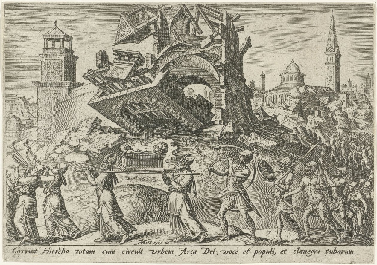 Die Zerstörung von Jericho von Philips Galle