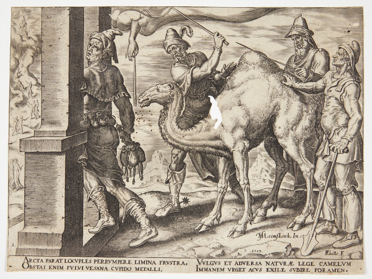 Es ist einfacher für ein Kamel, durch ein Nadelöhr zu gehen, als für einen Reichen, in das Reich Gottes zu gelangen von Philips Galle