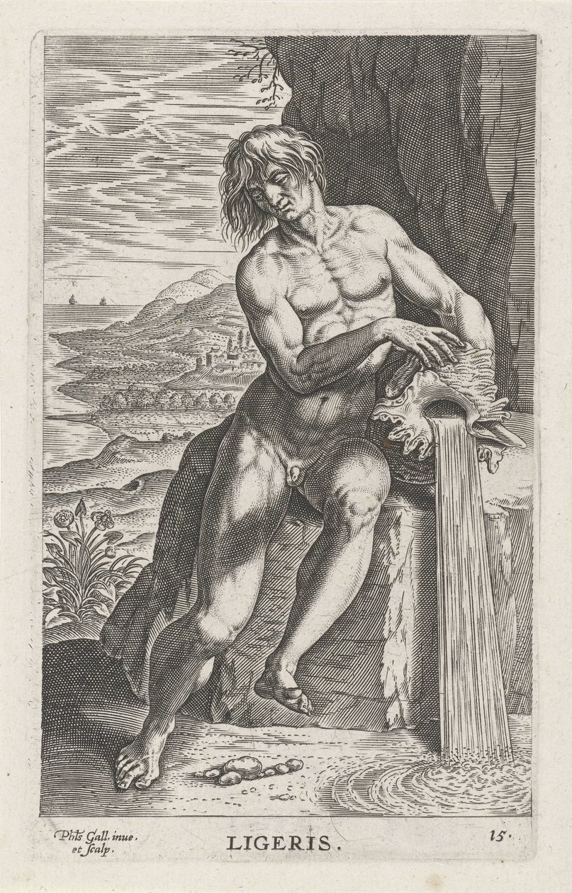 Flussgott Ligeris von Philips Galle