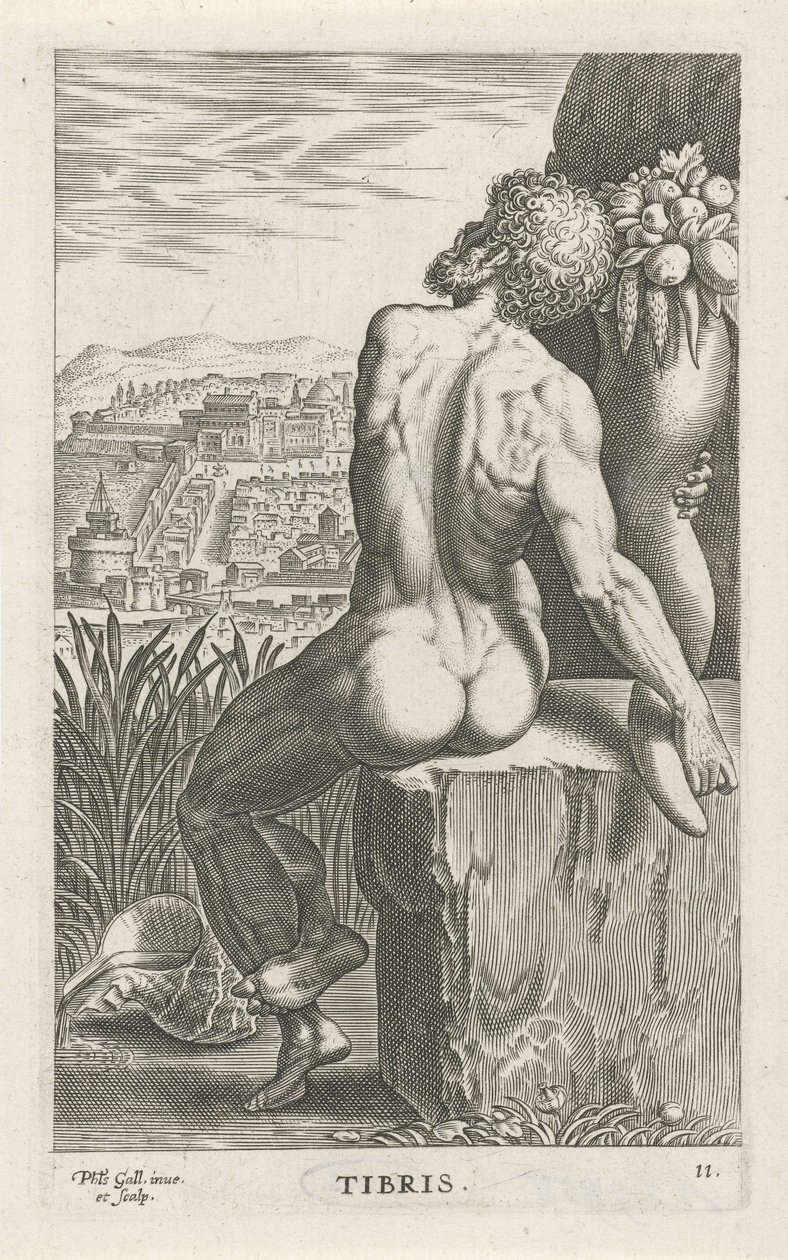 Flussgott Tibris von Philips Galle