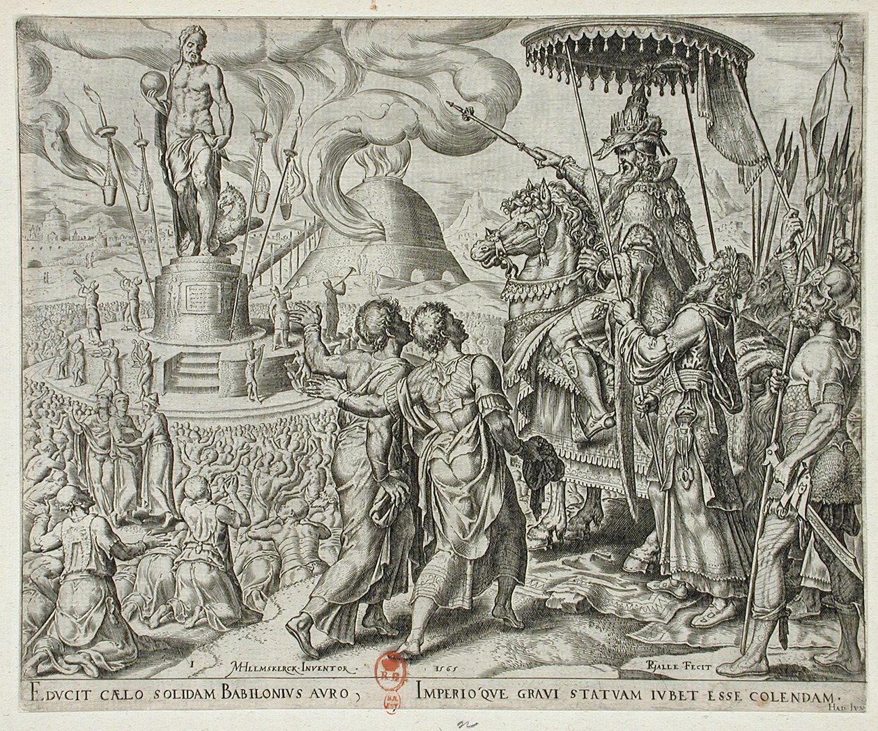 Die Geschichte von Schadrach, Meschach und Abednego von Philips Galle