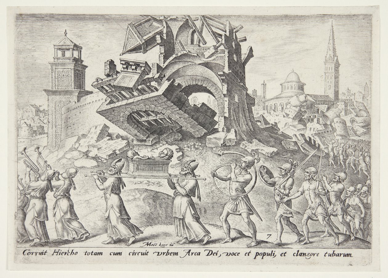 Die Zerstörung von Jericho von Philips Galle