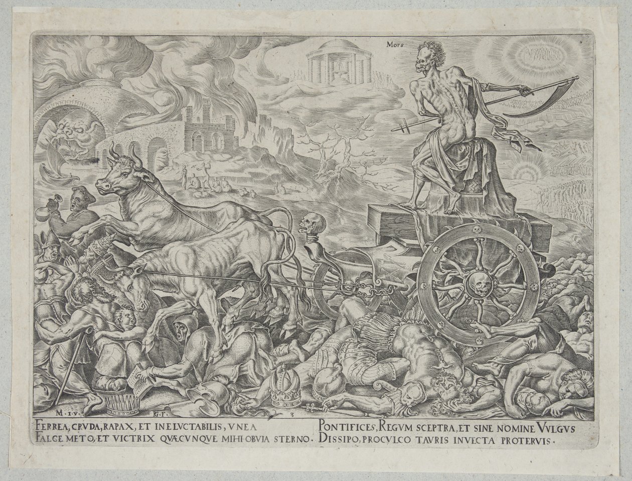 Der Triumph des Todes von Philips Galle