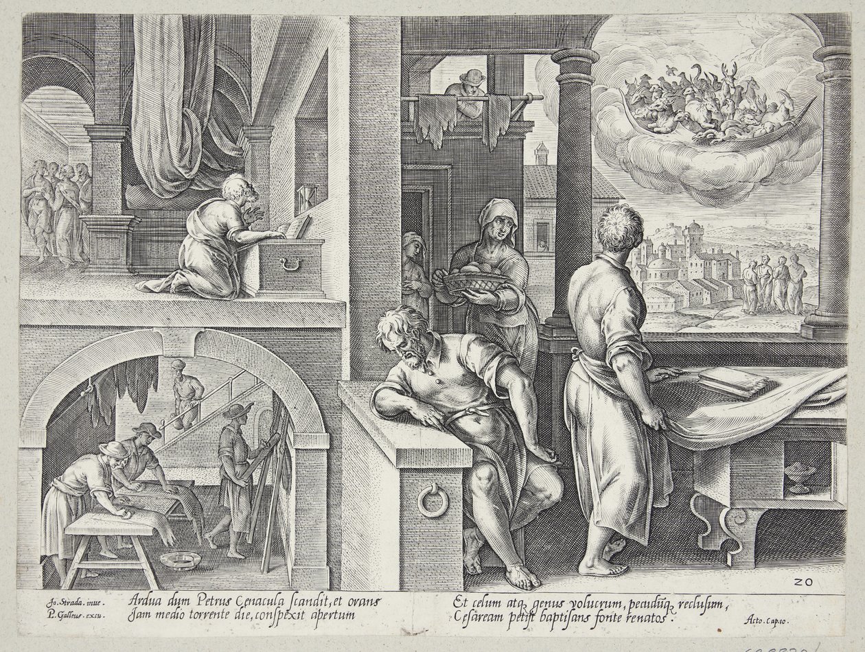 Die Vision des Heiligen Petrus von Philips Galle