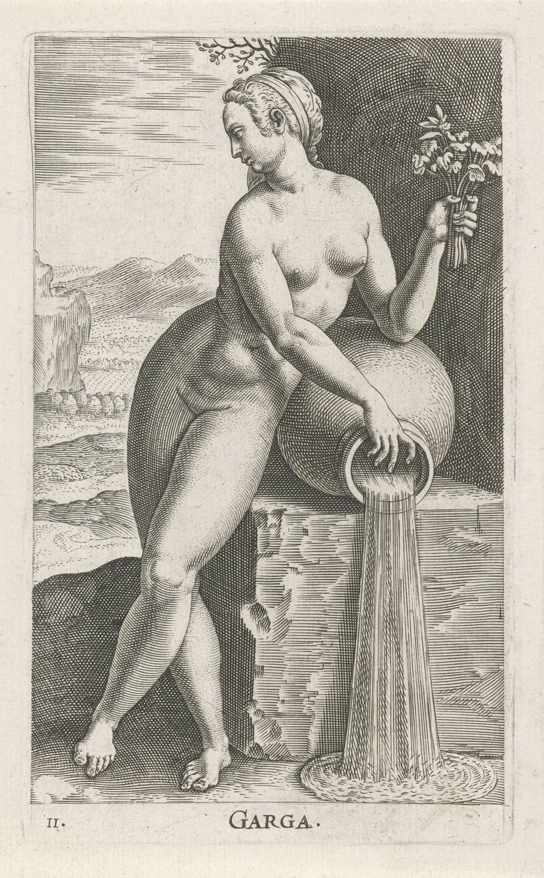 Wassernymphe Garga von Philips Galle