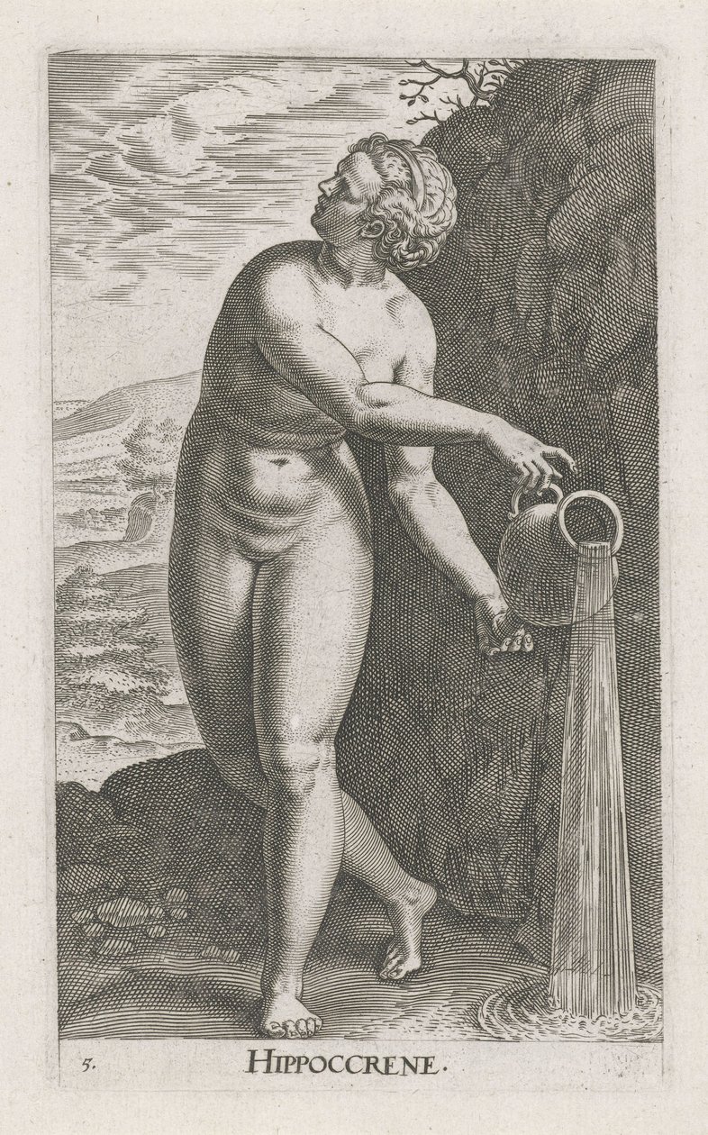 Wassernymphe Hippoccrene Stroom- und Wassernymphen (Serientitel) von Philips Galle