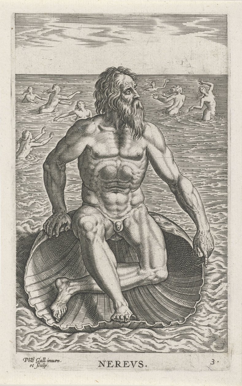 Meeresgott Nereus von Philips Galle