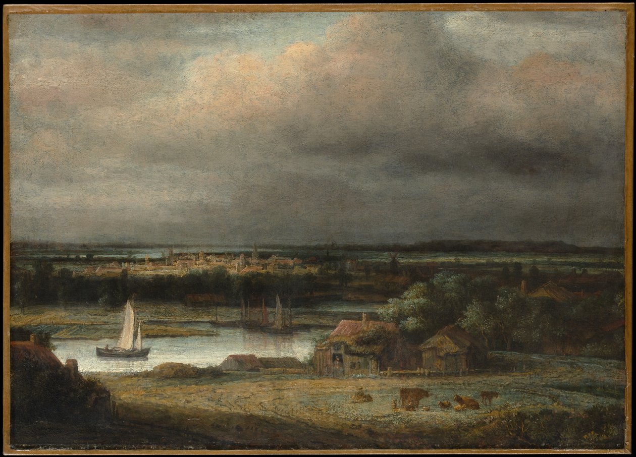 Weite Flusslandschaft von Philips Koninck