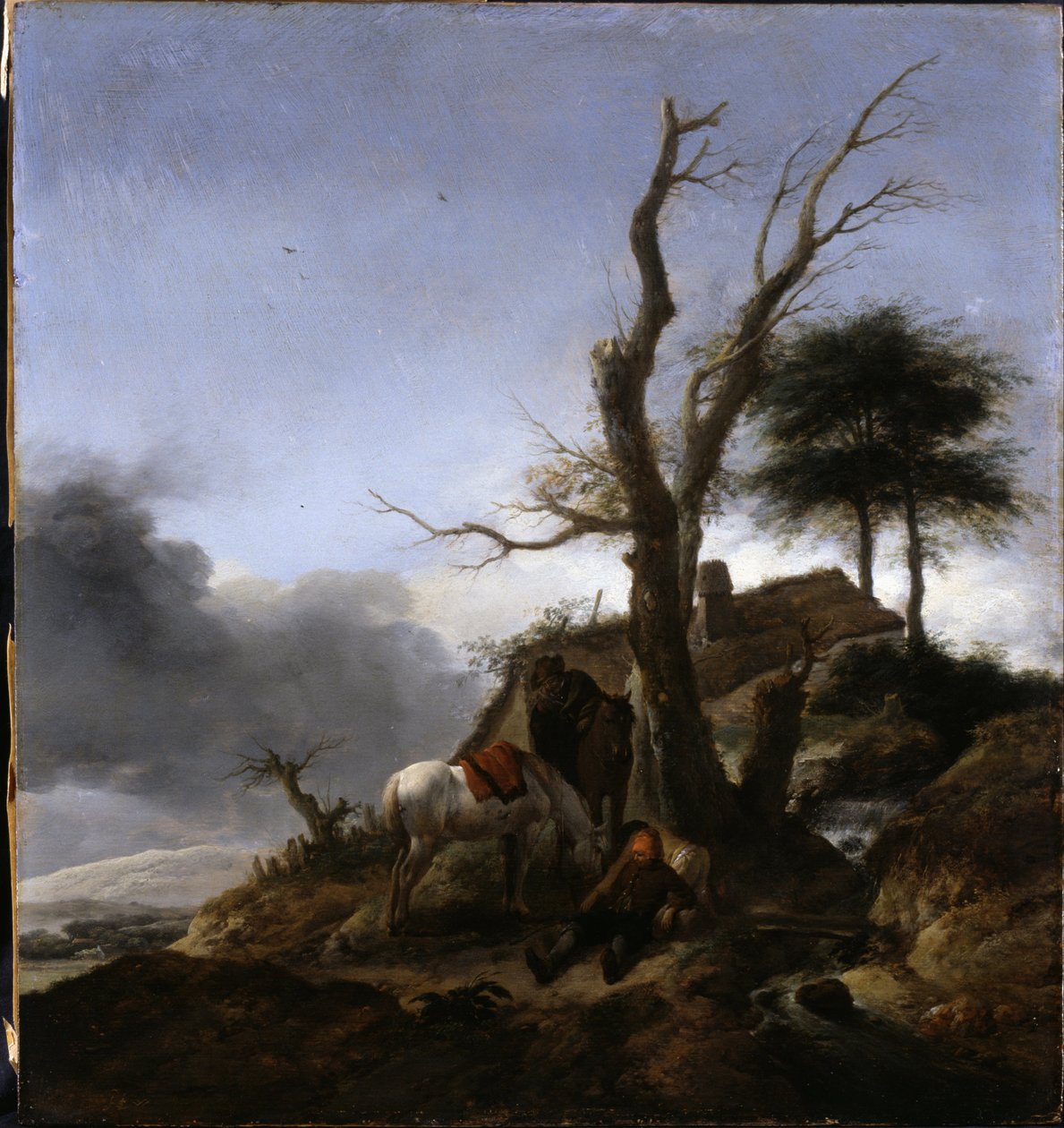 Rast der Reisenden von Philips Wouwerman