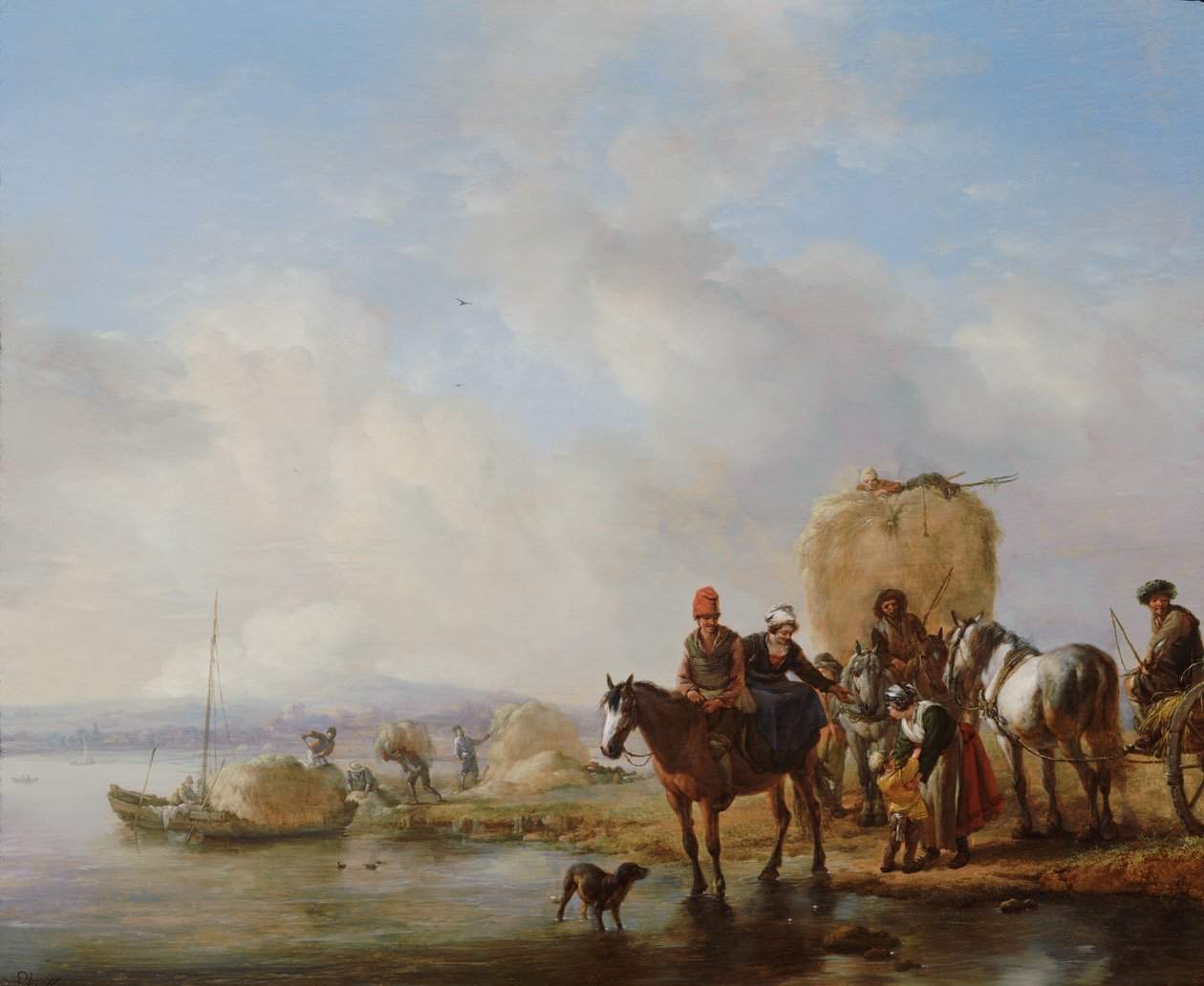 Der Heuwagen von Philips Wouwerman