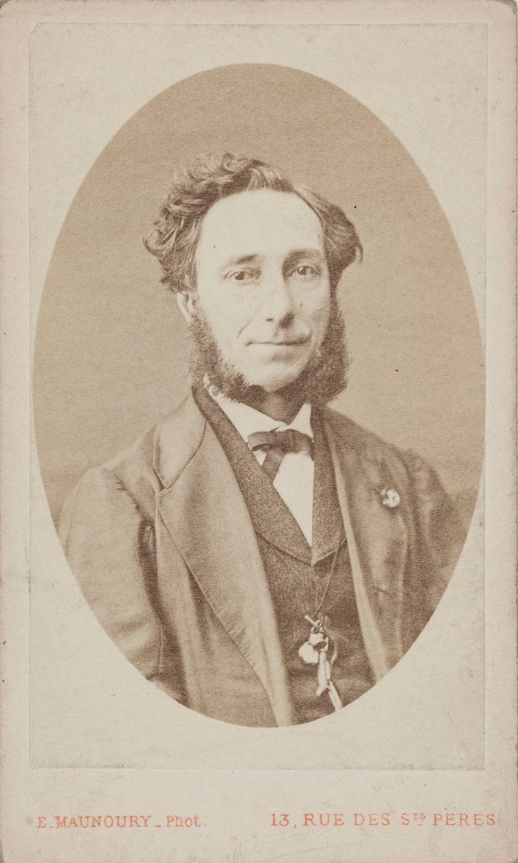 Porträt des Geigers und Komponisten Camillo Sivori 1815-1894 von Photo studio Eugène Maunoury.