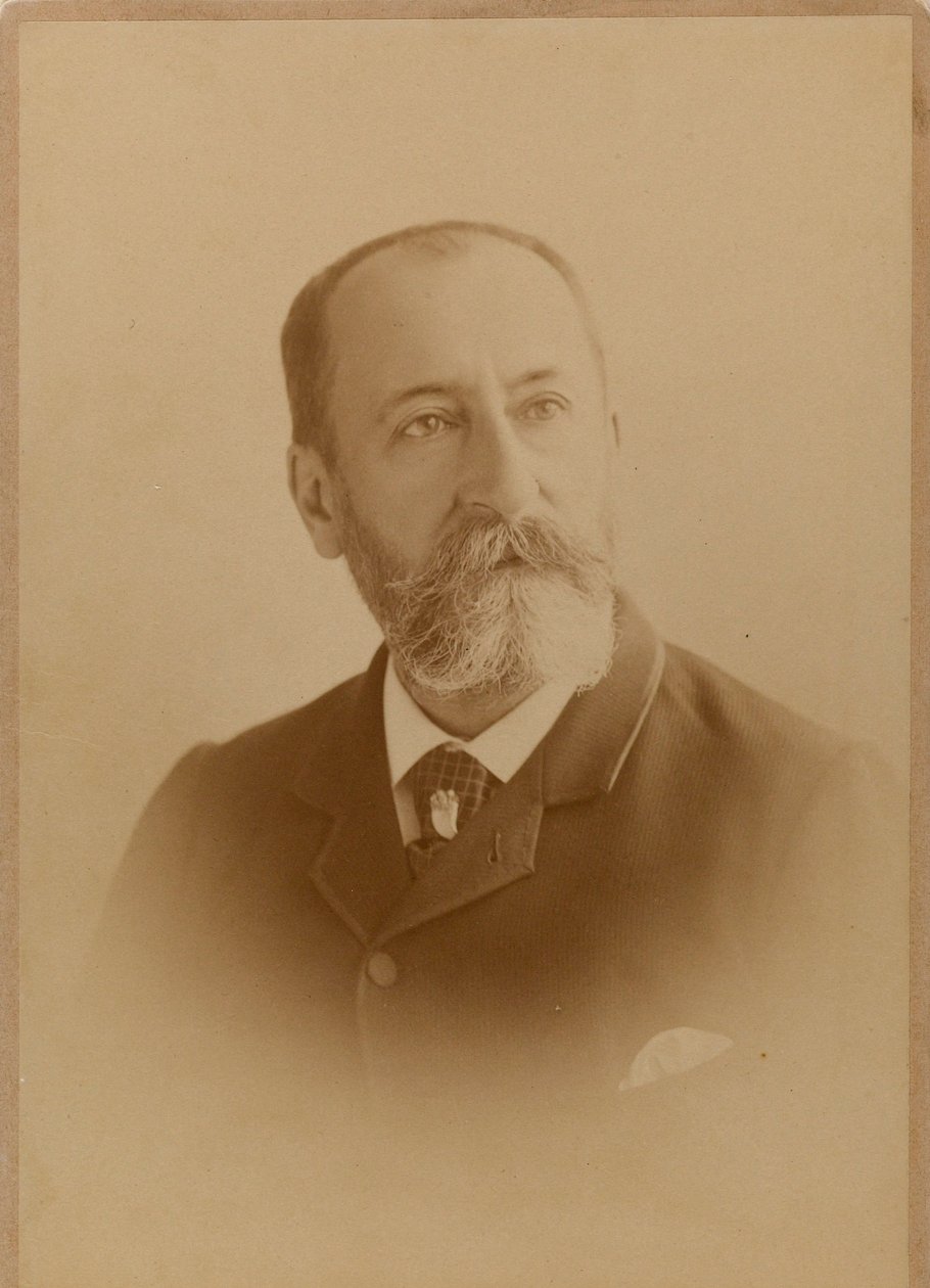 Porträt des Komponisten Camille Saint-Saëns 1835-1921 von Photo studio J. Lacroix.