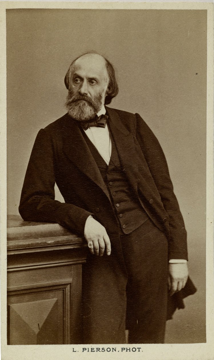 Porträt des Dichters Victor de Laprade von Photo studio Mayer and Pierson.