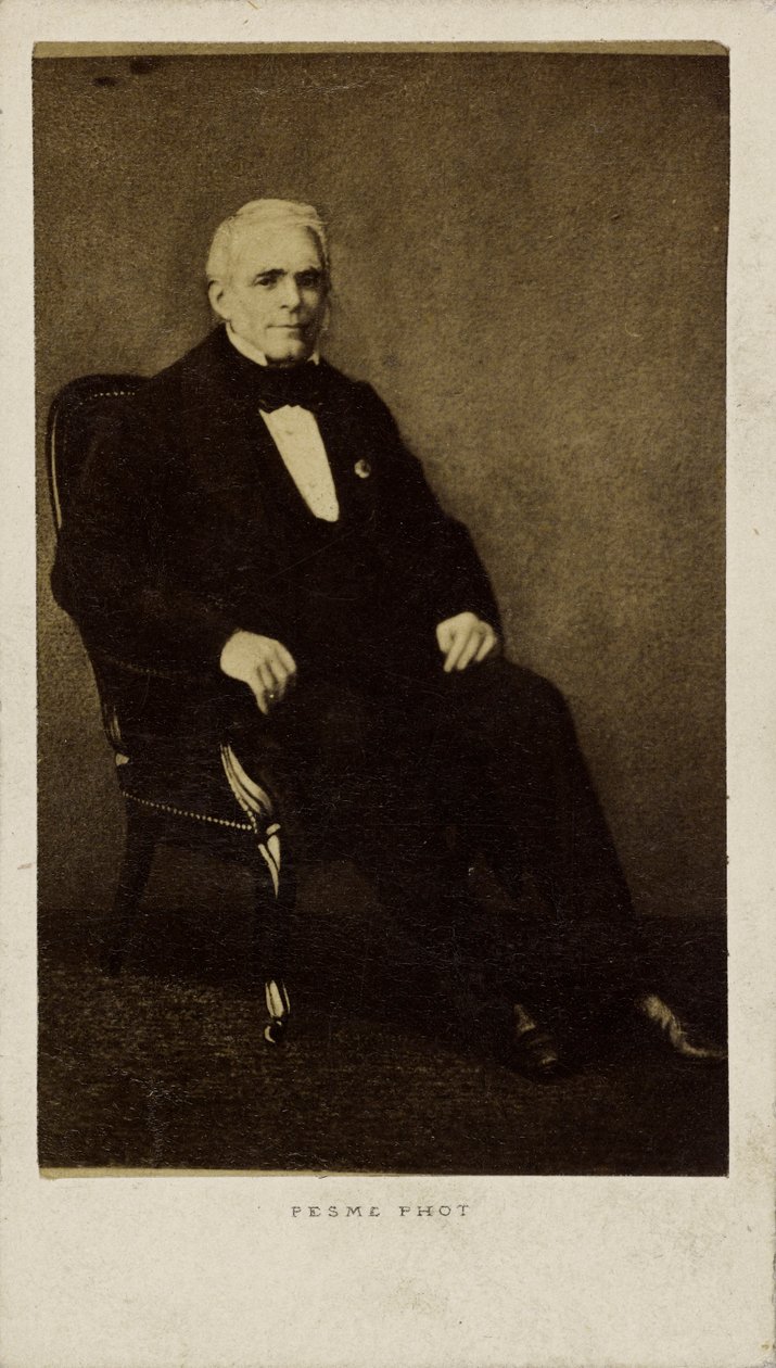 Porträt des Dramatikers und Librettisten Eugène Scribe 1791-1861, 1860-1861 von Photo studio Paul Émile Pesme.