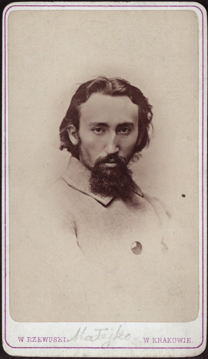 Porträt von Jan Matejko 1838-1893, ca. 1880 von Photo studio Waleri Rzewuski.