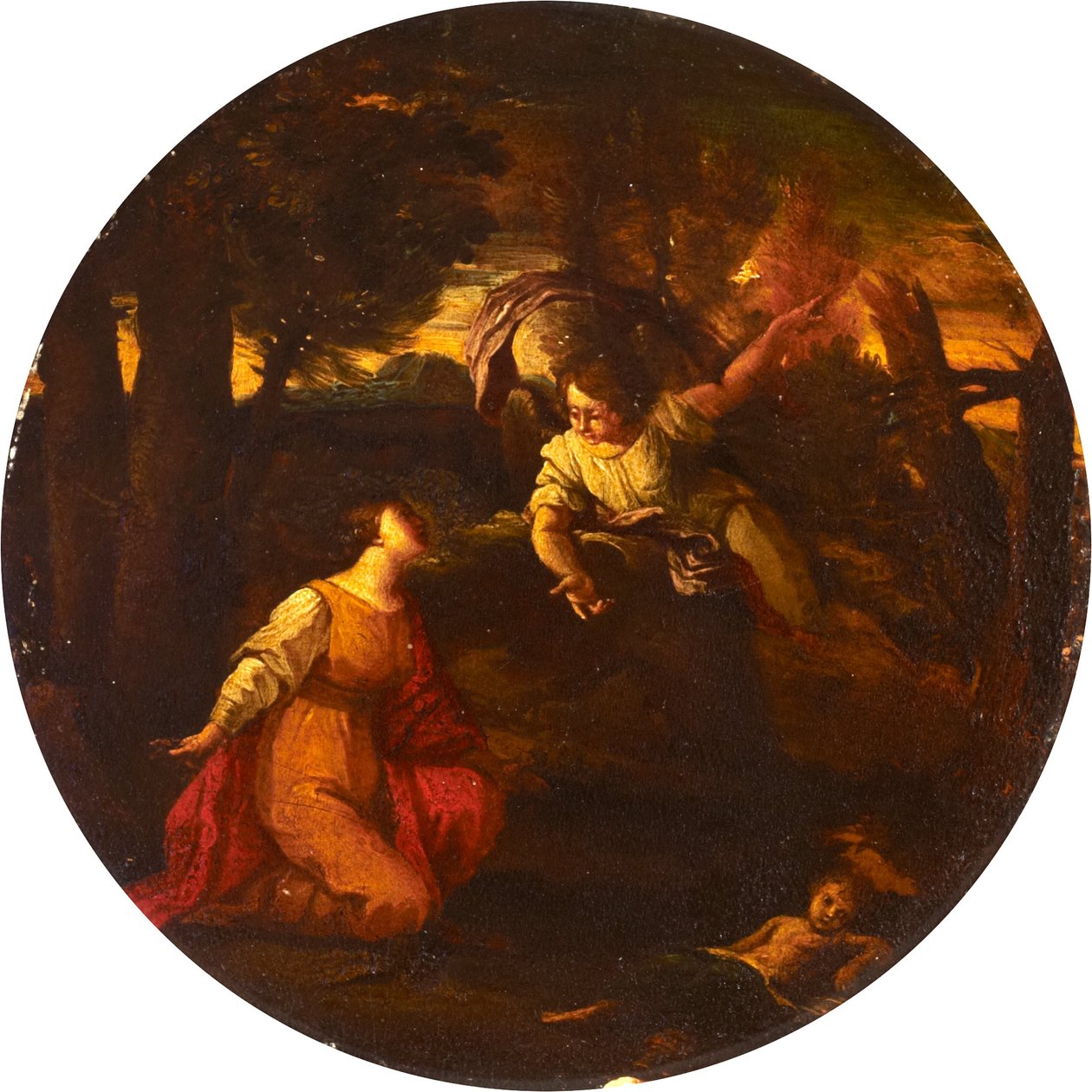Hagar und Ismael von Pier Francesco Mola