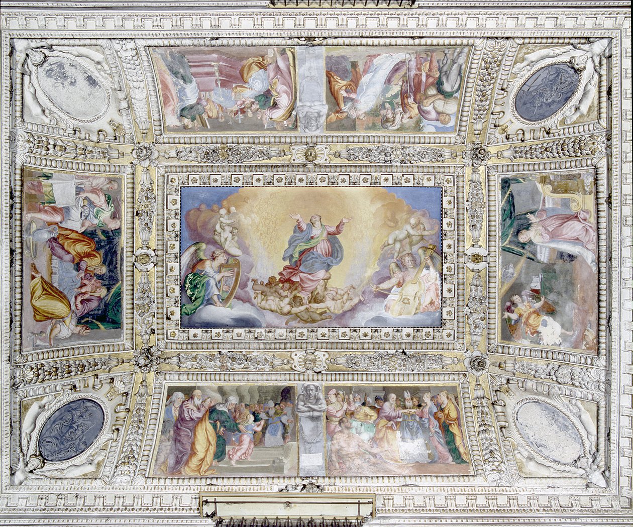Szenen aus dem Leben der Jungfrau Maria und Himmelfahrt, ca. 1600-25 von Pier Francesco Morazzone