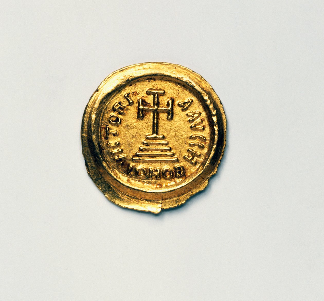 Solidus des byzantinischen Kaisers Herakleios, byzantinische Münzen, 7. Jahrhundert n. Chr. von Blaise Nicolas Le Sueur