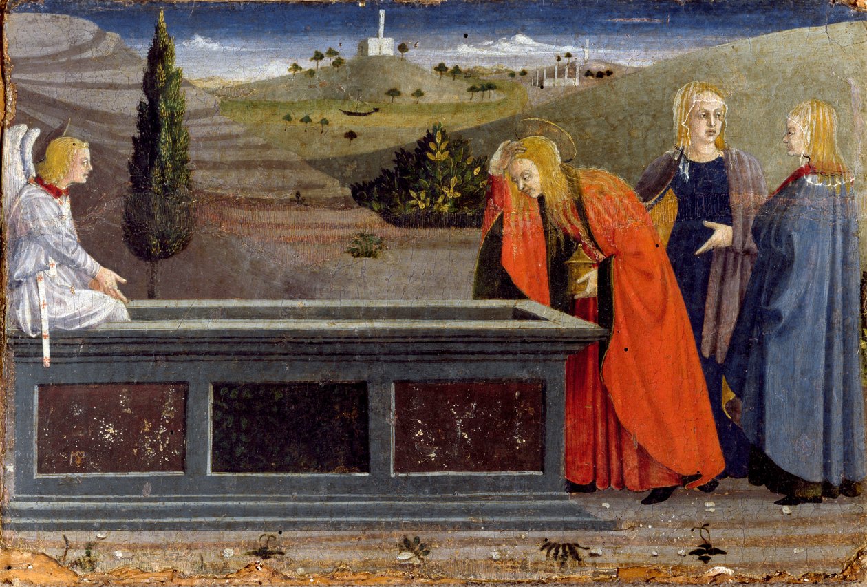 Polyptychon der Barmherzigkeit: Die drei Marien von Piero della (school of) Francesca