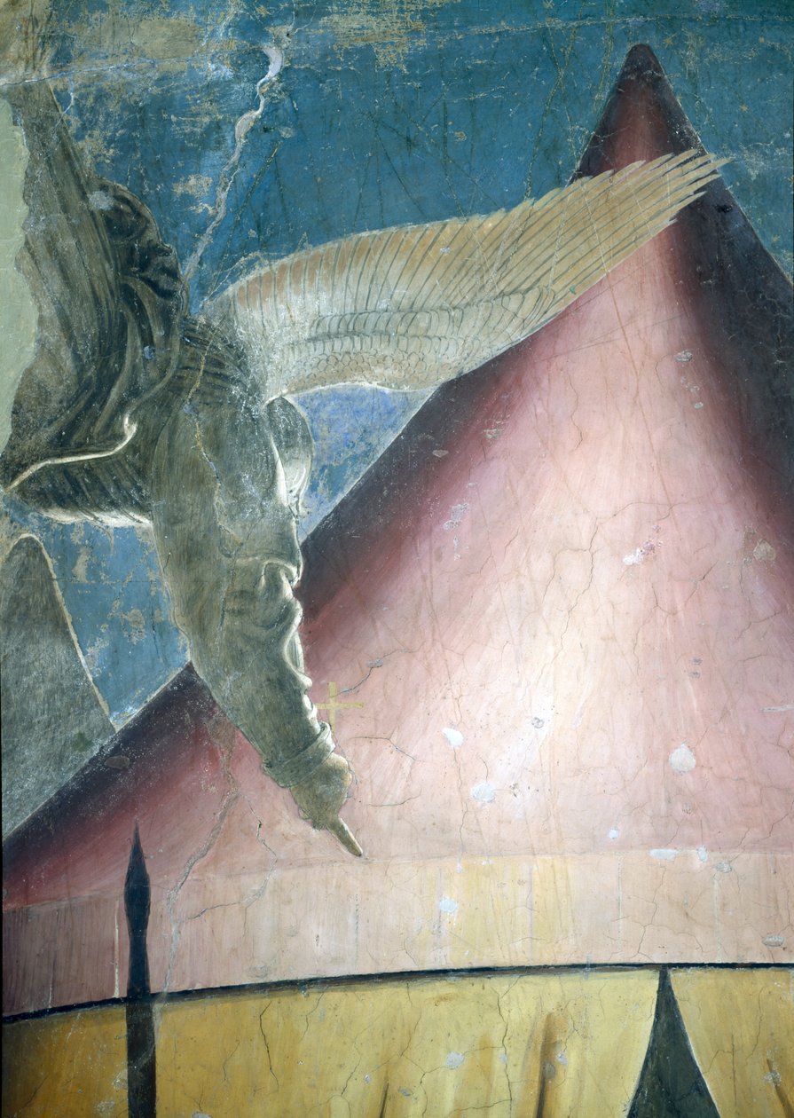 Der Traum von Konstantin (Detail) von Piero della Francesca