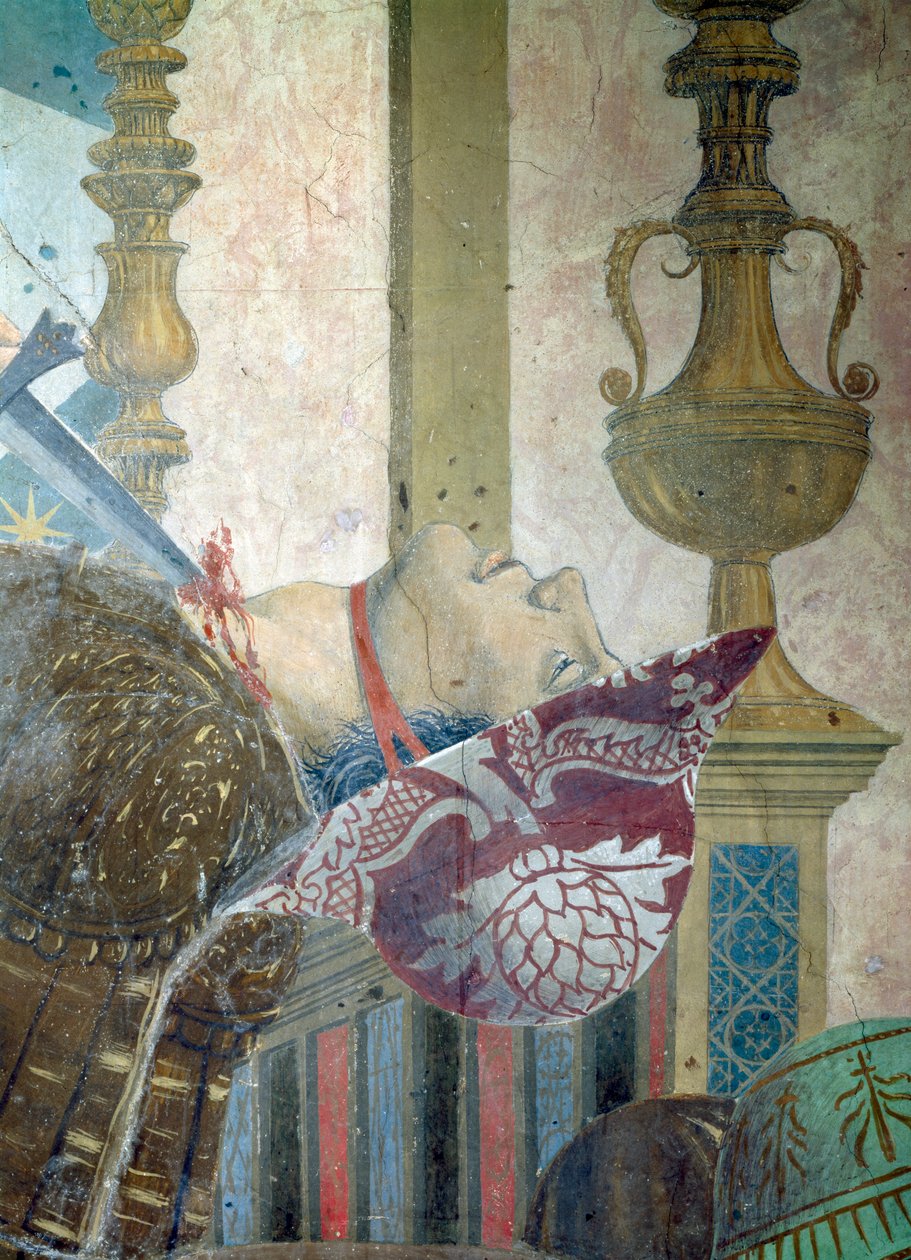 Die Legende vom Wahren Kreuz, die Schlacht von Heraklius und Chosroes (Detail) von Piero della Francesca