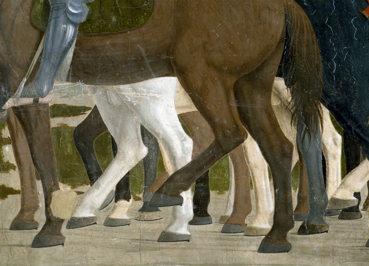 Die Legende vom Wahren Kreuz (Detail) von Piero della Francesca