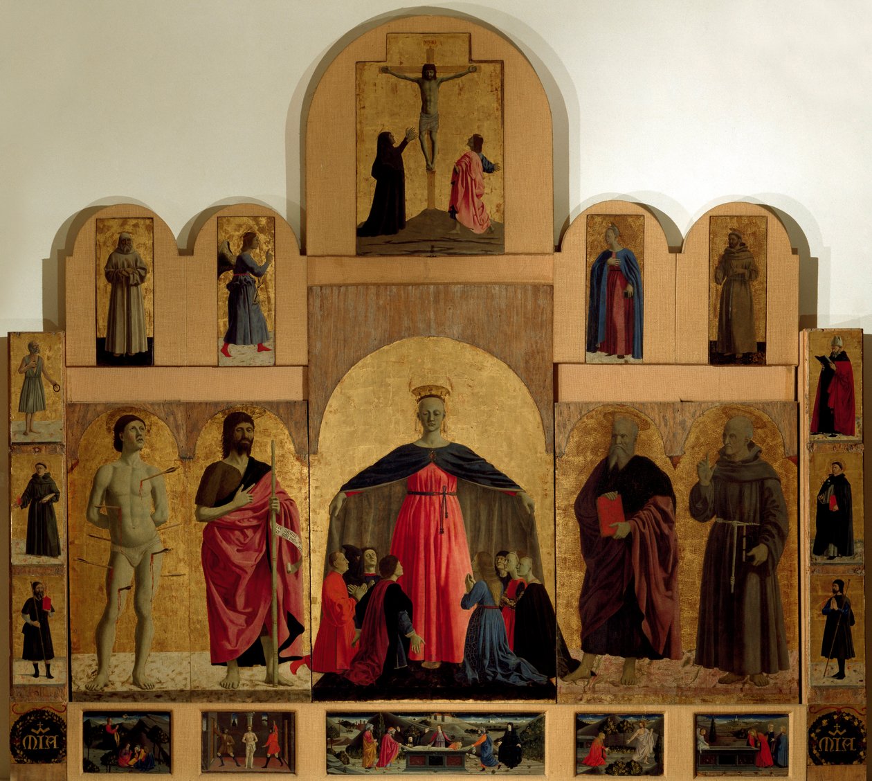 Detail des Altars der Barmherzigkeit von Piero della Francesca