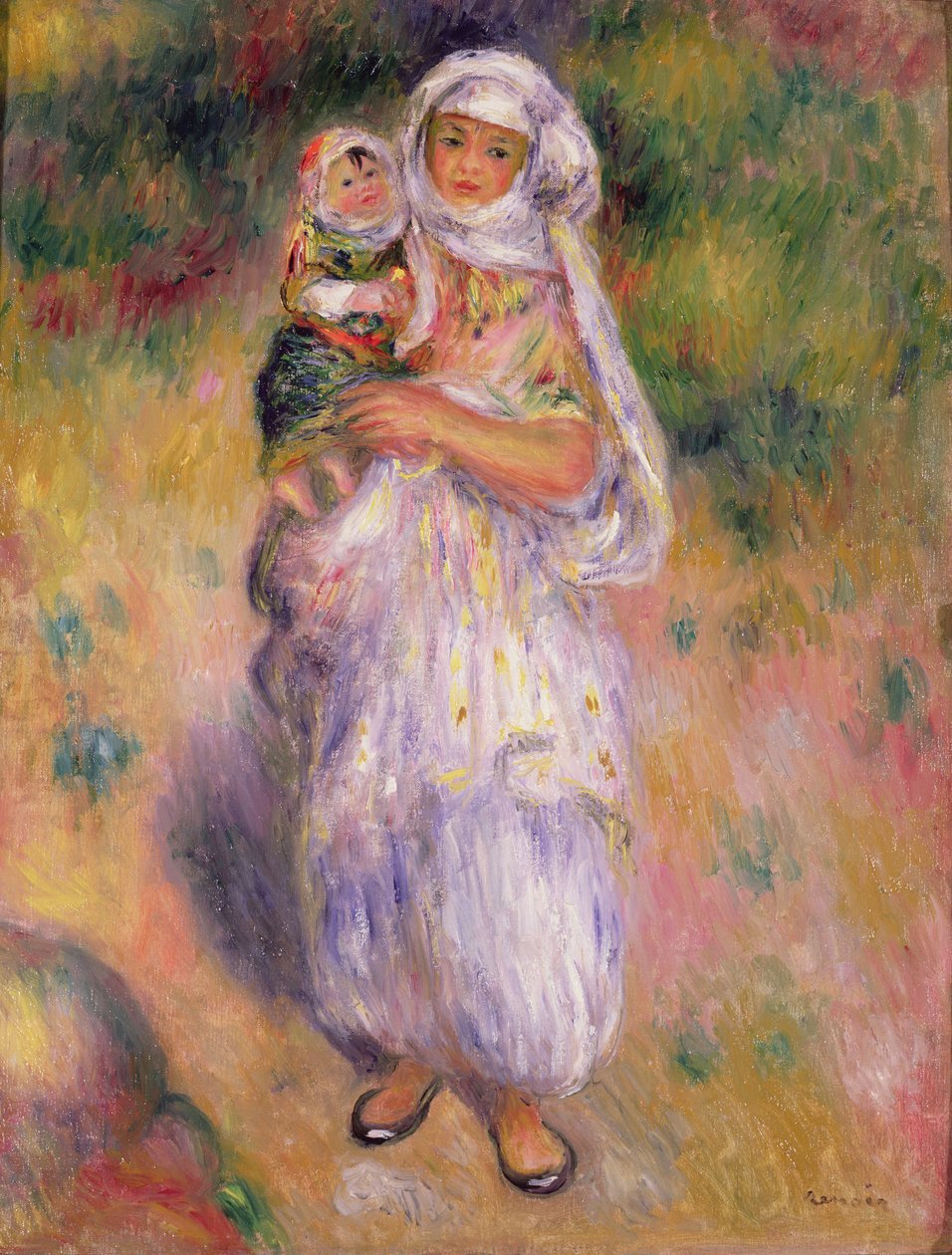 Algerische Frau und Kind, 1882 von Pierre Auguste Renoir