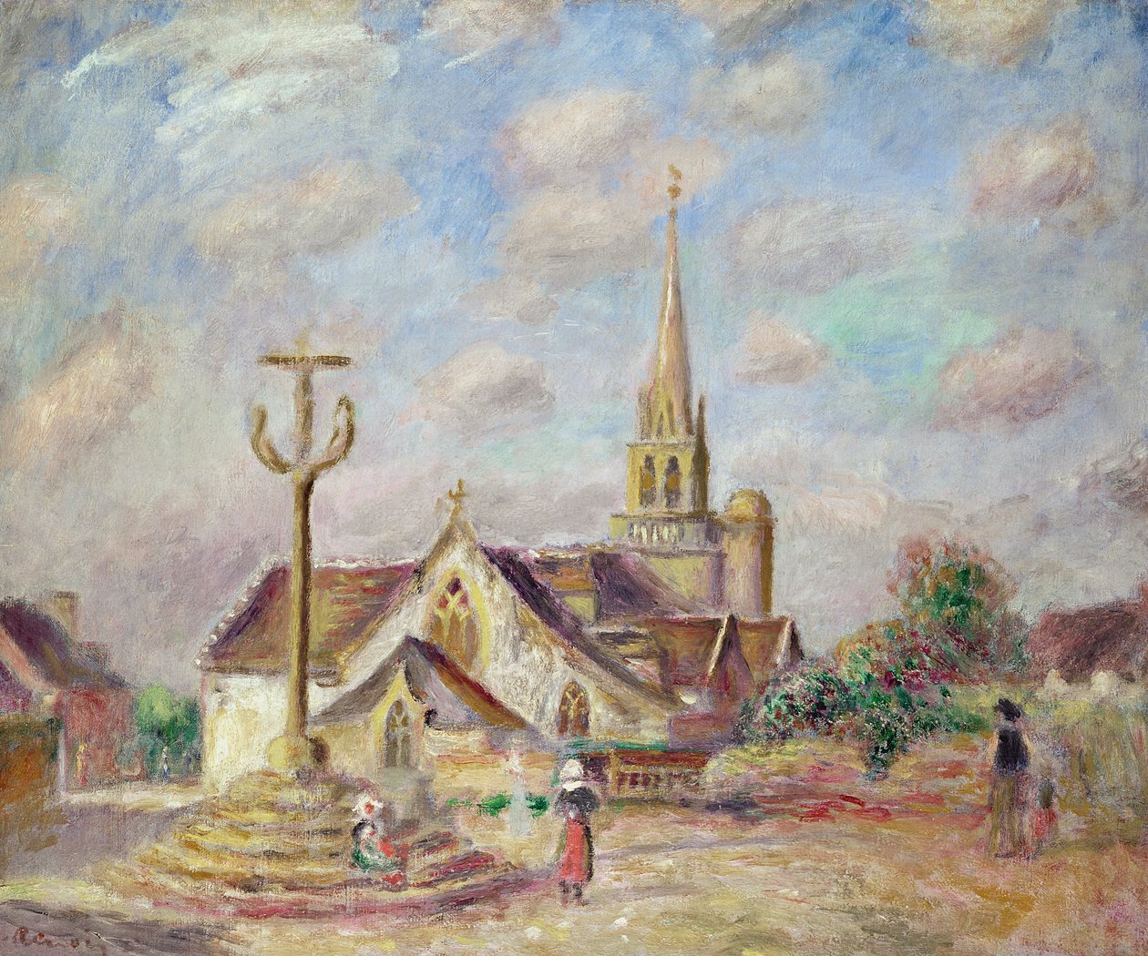 Das Kalvarienberg in Pont Aven, um 1892 von Pierre Auguste Renoir