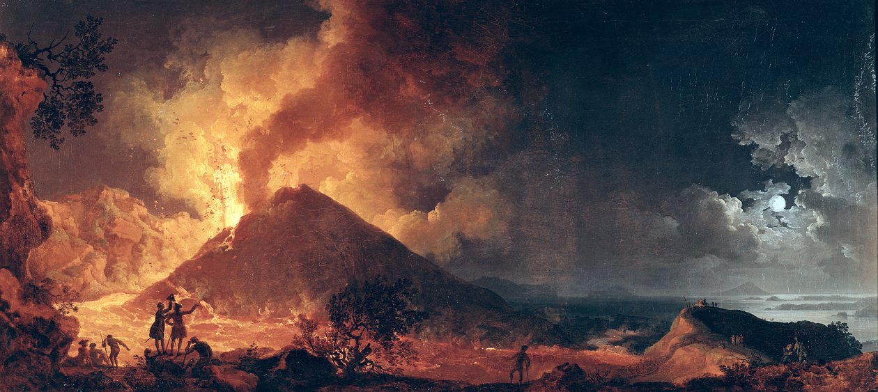 Der Ausbruch des Vesuvs im Jahr 1771 von Pierre Jacques Volaire