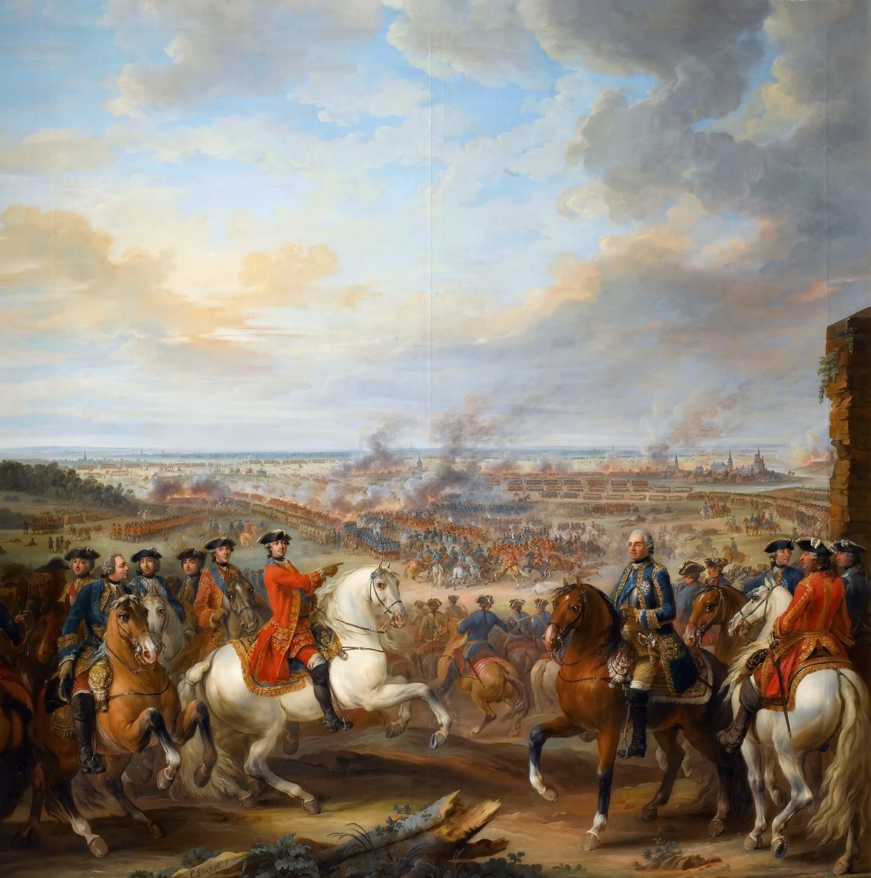 Die Schlacht von Fontenoy, 11. Mai 1745 von Pierre Lenfant