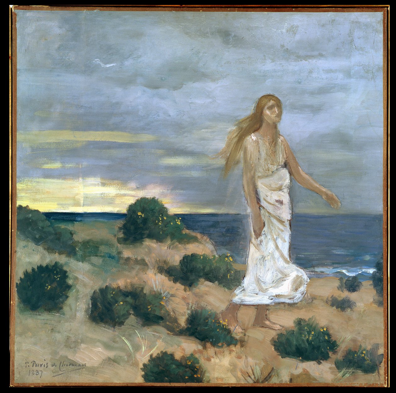 Frau am Meer, 1887 von Pierre Puvis de Chavannes