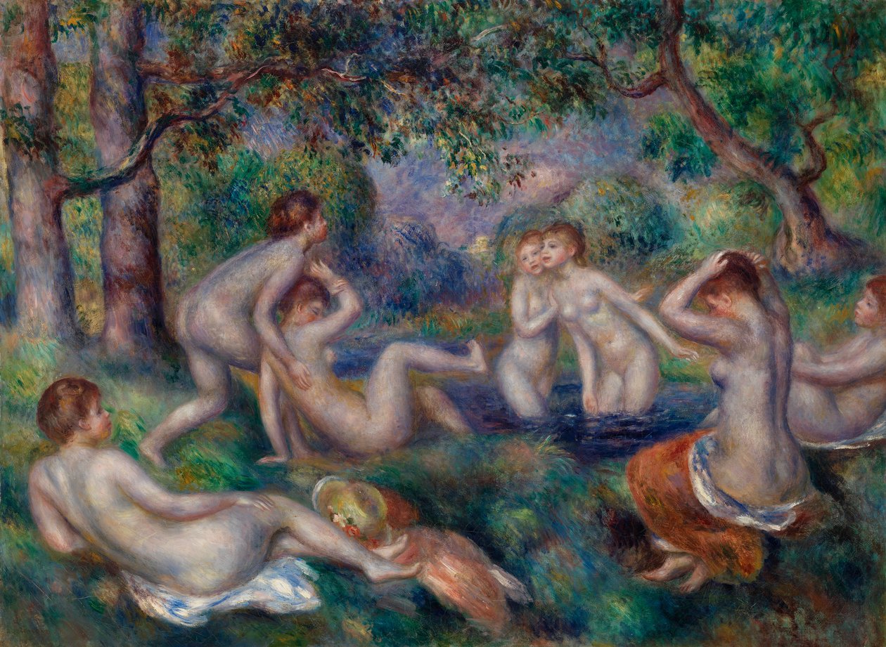 Badende im Wald von Pierre-Auguste Renoir
