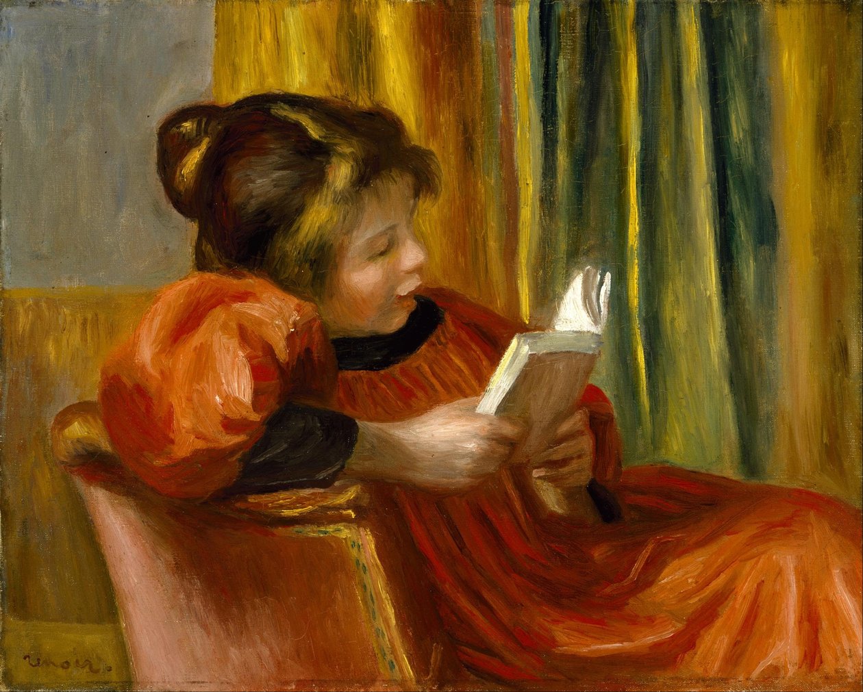 Mädchen beim Lesen von Pierre-Auguste Renoir