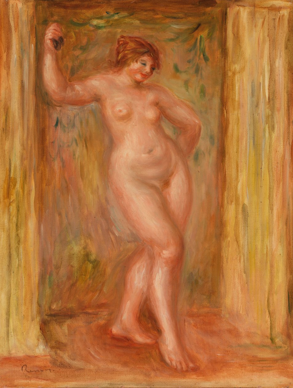 Akt mit Kastagnetten von Pierre-Auguste Renoir